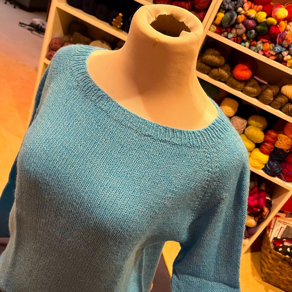 New! Hand knit sweater by a master knitter! This sweater is divine and soft!